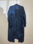 The Salting Sag Harbor Ny Linen Blue Open Front Cardigan