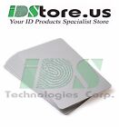 100 Silver Blank PVC Cards, CR80, 30 Mil, Graphics Quality, Credit Card size