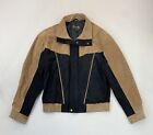 Scully Leather Jacket Mens S Style #61 Brown Black Western Ranch Wear Chore