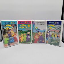 (4) PBS Kids Teletubbies VHS Tapes Lot Volume 2,5,6 & Bedtime Stories And.....