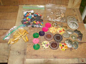 Craft Supplies Wholesale Lot  Buttons Conchoes  Handmade  Tribal  115 pcs  Eagle