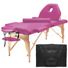 OPEN BOX - Portable Massage Table with Bolster & Tilt Backrest