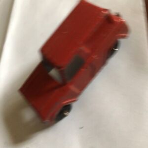 Vintage Tootsie Toy Car- Red Panel Truck- Woodie- Made in USA