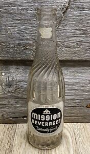 Mission Beverages Glass Bottle 7 Ounces Aberdeen South Dakota Mission Dry Corp