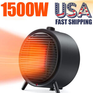 1500W Portable Space Heater Energy Efficiency Compact Heater for Indoor Room Use