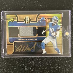 New Listing2022 Gold Standard Jameson Williams /49 RPA Rookie  Patch Auto