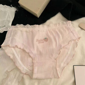 Cute Girls Cotton Lace Panties Briefs Japanese School Students Underwear Lolita