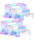 6 Pcs Acrylic Risers for Display, Acrylic Display Riser, Clear Display Stands fo