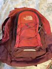 The North Face Backpack Hiking Camping Laptop Pocket Orange Red Pack