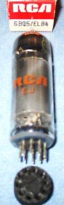 1 NOS RCA 6BQ5 aka EL84 Vacuum Tube - 1973 Vintage Audio Pentode