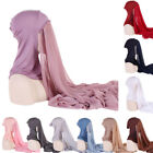 Muslim Women Khimar Hijab One Piece Amira Instant Head Scarf Pull On Ready Wear