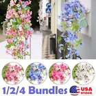 New Listing1/2/3/4x Artificial Hanging Fake Flowers Vine Garland Plants Home Paryt Decor
