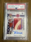 2022 National Treasures Trent McDuffie RPA Stars And Stripes Blue /10 PSA 8 #199