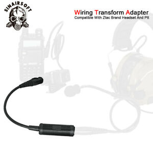 Element Tactical Wiring Transform Adapter For Headset Mic Plug Connect PTT Z145