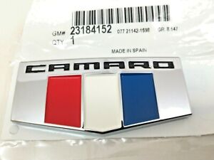 2016-2017 Chevrolet Camaro front fender Flag Emblem Ornament new OEM 23184152 (For: Chevrolet)