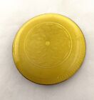 Bright Yellow Sterling And Enamel Round Brooch Circa 1900