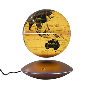 Magnetic Levitating Floating Globe World Map Color Light Night Lamp Decor DC12V