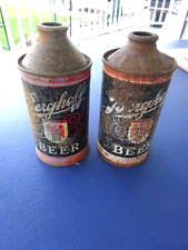 2 Different Berghoff 187 Cone top Cans, have wear