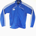 Adidas Track Jacket Clima365 Sportswear Wm Med Blue White Stripes Full Zip LS