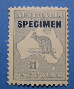 Australia 1934 £1 Kangaroo Scott 128 SG 137s SPECIMEN *MH  #2