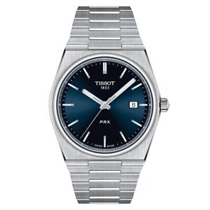 Tissot PRX SWISS Quartz Blue Dial Stainless Steel Men's Watch T1374101104100