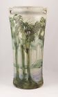 Roseville Antique Pottery Vista (Forest) Vase, Shape 121-15, Blue/Green/Lavender