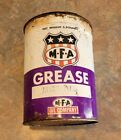 VINTAGE MFA OIL COMPANY 5 POUND LUBE ALL GREASE CAN MISSOURI FARMERS ASSOCIATION