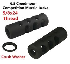 6.5 Creedmoor 5/8x24 TPI Thread Competition Muzzle Brake Compensator