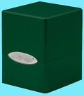 ULTRA PRO HI GLOSS EMERALD GREEN SATIN CUBE DECK BOX Card Compartment Case ccg