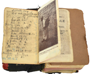 1902 HOLY BIBLE Holman Edition Antique Glasford Bates Family Notes Mementos