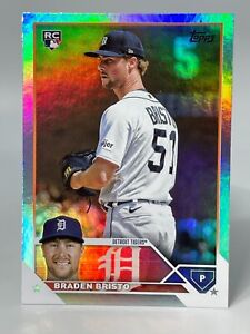 2023 Topps Update BRADEN BRISTO Tigers rc #US282 Rookie Silver Rainbow Foil QTY