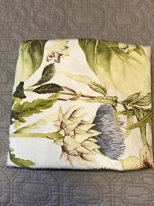 New ListingPottery Barn Thistle Floral Percale Duvet Cover  Queen/Full Button Closure 2021