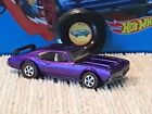 Hot Wheels Redlines 1971 Olds 442 Purple With Original Button