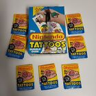 1989 Topps Nintendo Tattoos Box With 12 Sealed Packs