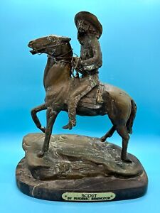 New Listing“Scout” Medium 10” x 12” Bronze Sculpture Inspired By Frederic Remington