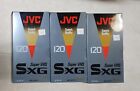 jvc vhs tape blank Lot Of 3 New 120 Minutes