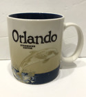 Starbucks Orlando Coffee Mug Blue White Dolphin 473ml 16oz 2011