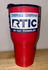 New ListingNEW RTIC 30 oz Tumbler Hot Cold Double Wall Vacuum Insulated 30oz RED with Lid