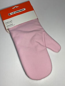 Le Creuset Chiffon Pink 100% Cotton Oven Mitt Potholder Glove ~ NWT