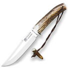 Joker Luchadera Hunting Knife Includes Leather Sheath With Lanyard And Stag Tip