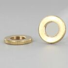 NEW~LOT OF 5 SOLID BRASS KNURLED LOCK NUT 3/4