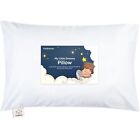 Toddler Pillow with Pillowcase  13x18 Organic Cotton Pillow for Sleeping Travel