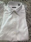 White Cotton button down shirt long sleeve Van Heusen Women Sml 4/6 wrinkle free