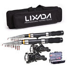 Lixada Fishing Rod Reel Combo Full Kit With 2.1m + 2.3m Telescopic Fishing Rods