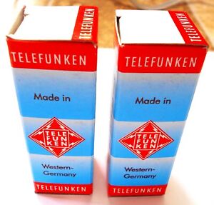 Telefunken 12AX7 ECC83 Audiophile Tube Pair Tested 103/100 & 95/105 Guaranteed