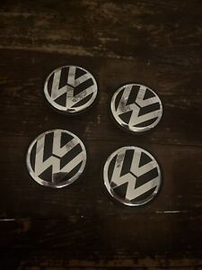 VW Volkswagen Center Caps Set 4 65mm 3b7 601 171  Golf Passat (Minor Scratches)
