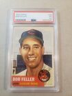 1953 Topps BOB FELLER Cleveland Indians HOF Card 54 Graded PSA 1.5 Nice