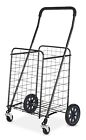 Folding Shopping Cart with wheels Metal Utility Cart Grocery Cart Laundry
