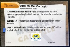 HEROCLIX Batman Team Up MC002 THE MAN WHO LAUGHS Mystery Card