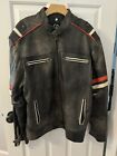 leather biker jacket men 3XL